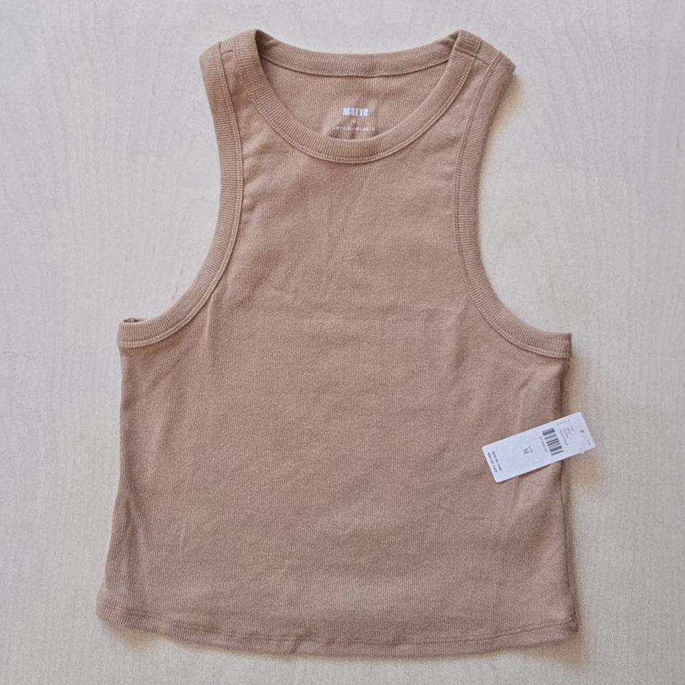 NWT Maeve Anthropologie Womens Size Medium Crop Tank (Cedar) - Athleisure